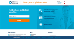 Desktop Screenshot of navstevalekara.sk